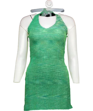 Rumours Green Knit Midi Dress UK S