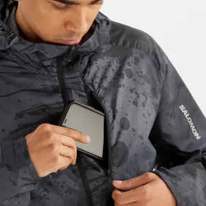 Salomon Men&#x27;s Bonatti Cross Full Zip Hoodie Deep Black/Ao/Periscope | Buy Salomon Men&#x27;s Bonatti Cross Full Zip Hoodie Deep Black/Ao/Periscope here | Outnorth