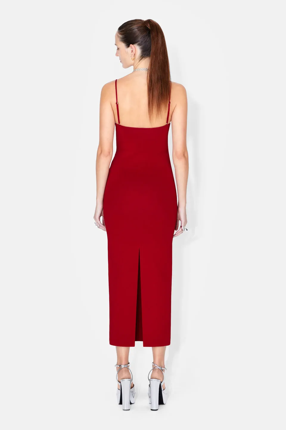 Sculpted Amelia Dress - Rouge Piaf
