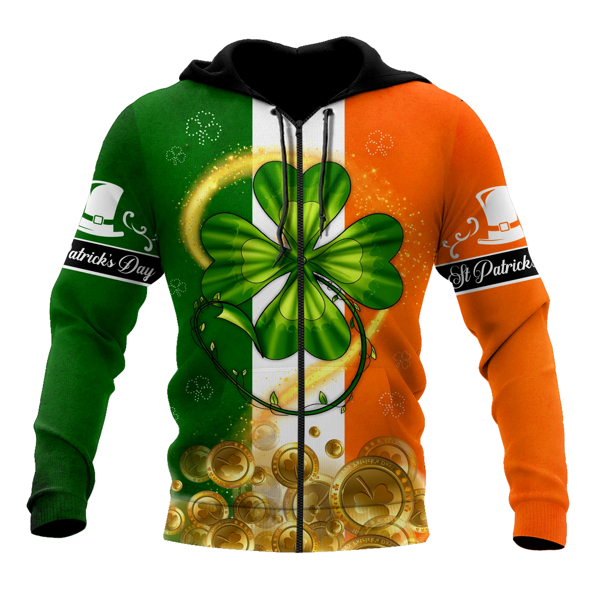 Shamrock Gold Coin Drink Beer 3D Shirt, St Patrick's Day Shirt, Irish Shirt, Lucky Shirt, Drinking Shirts, Let's Day Drink
