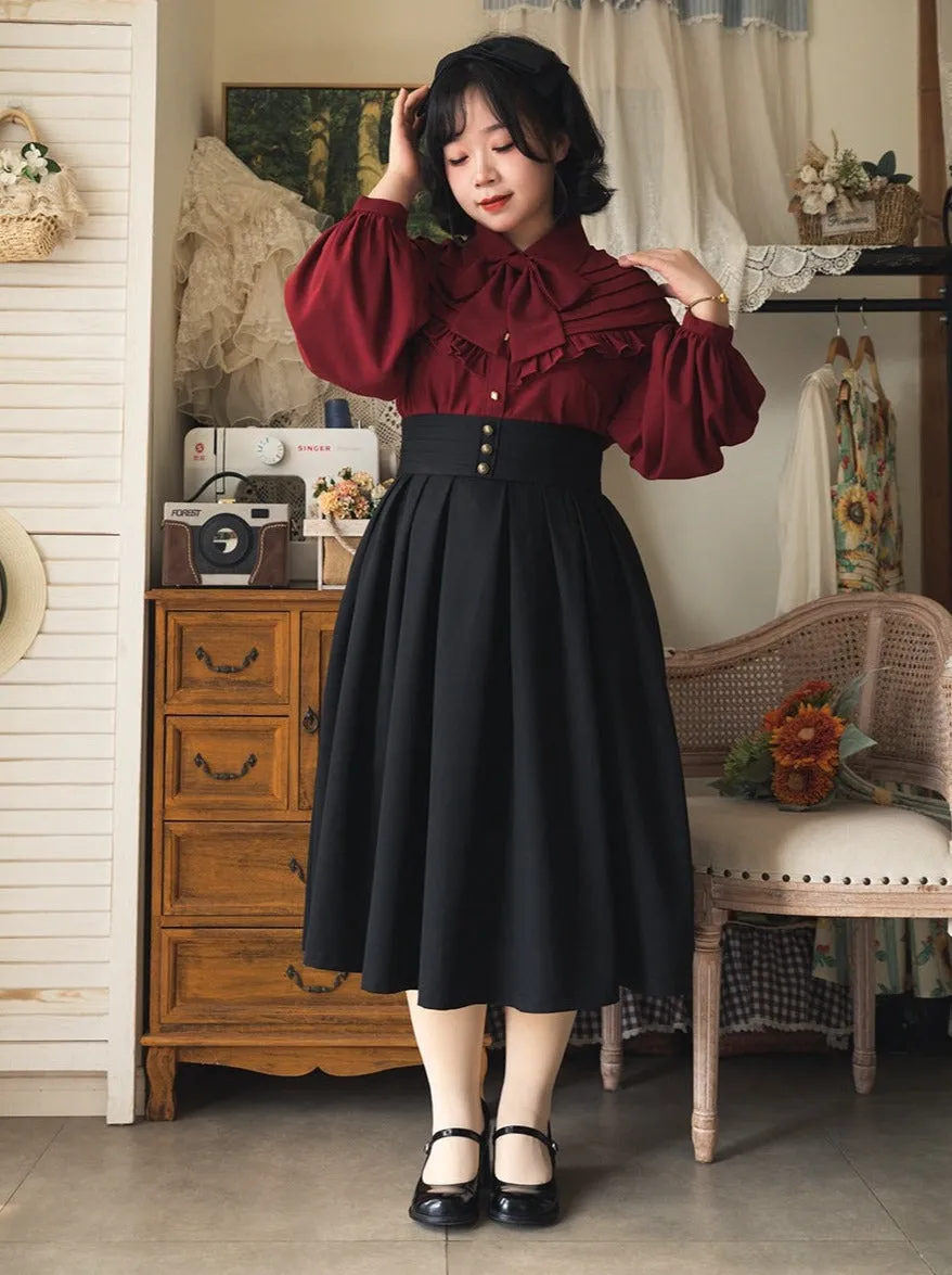 Skirt Classic Pleats Retro Forest