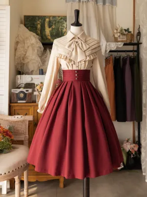 Skirt Classic Pleats Retro Forest