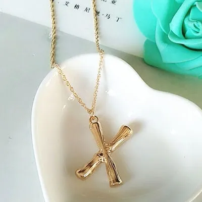 Small Gold A-Z Minimalist Necklace Fashion Neck Jewelry
