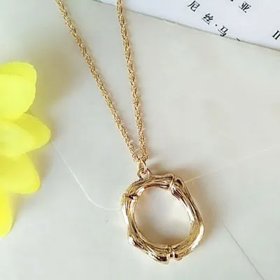 Small Gold A-Z Minimalist Necklace Fashion Neck Jewelry