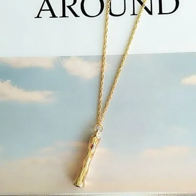 Small Gold A-Z Minimalist Necklace Fashion Neck Jewelry