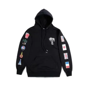 Stussy Hoodie World Tour Flags