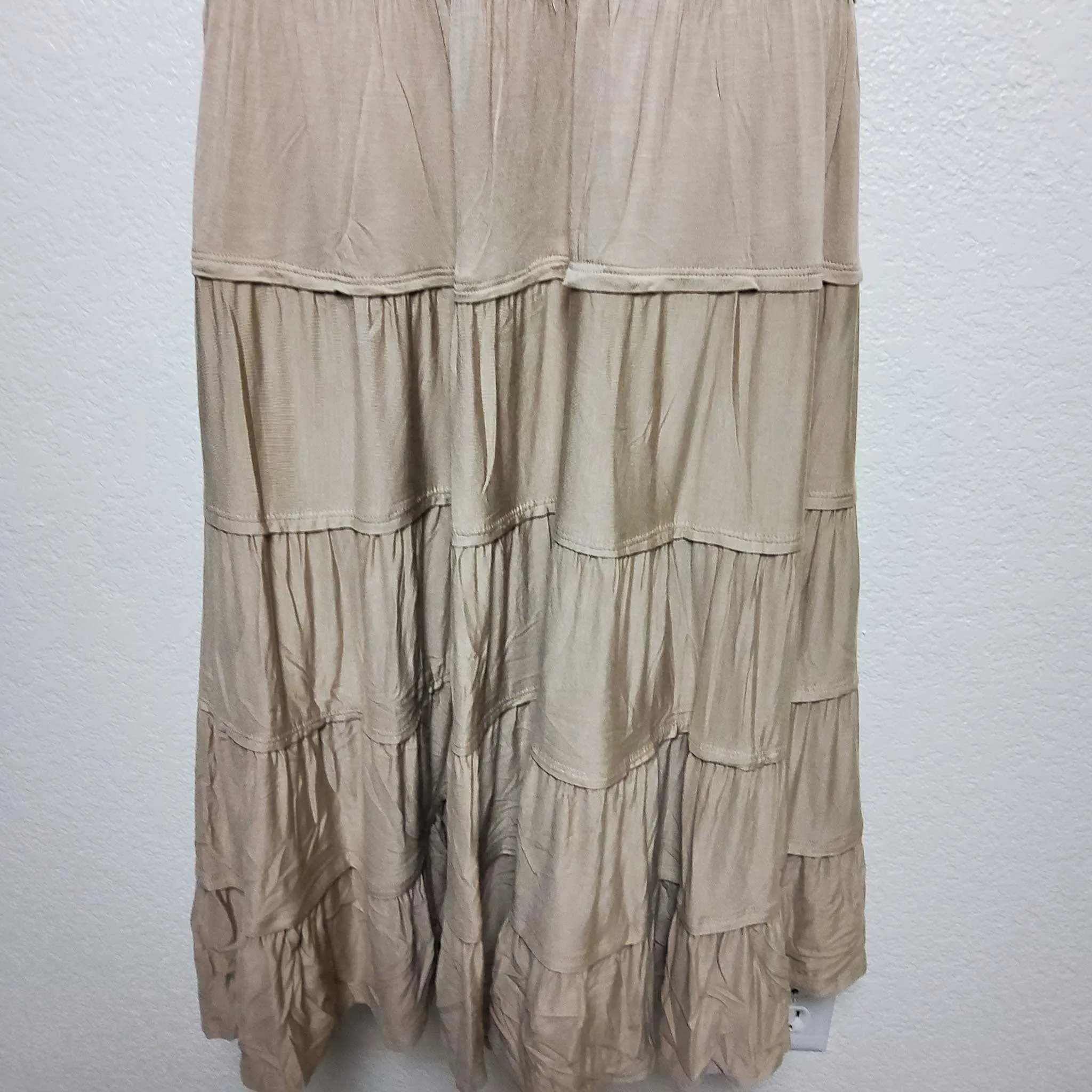 Style & Co. Beige Pleated Skirt, Women's Medium