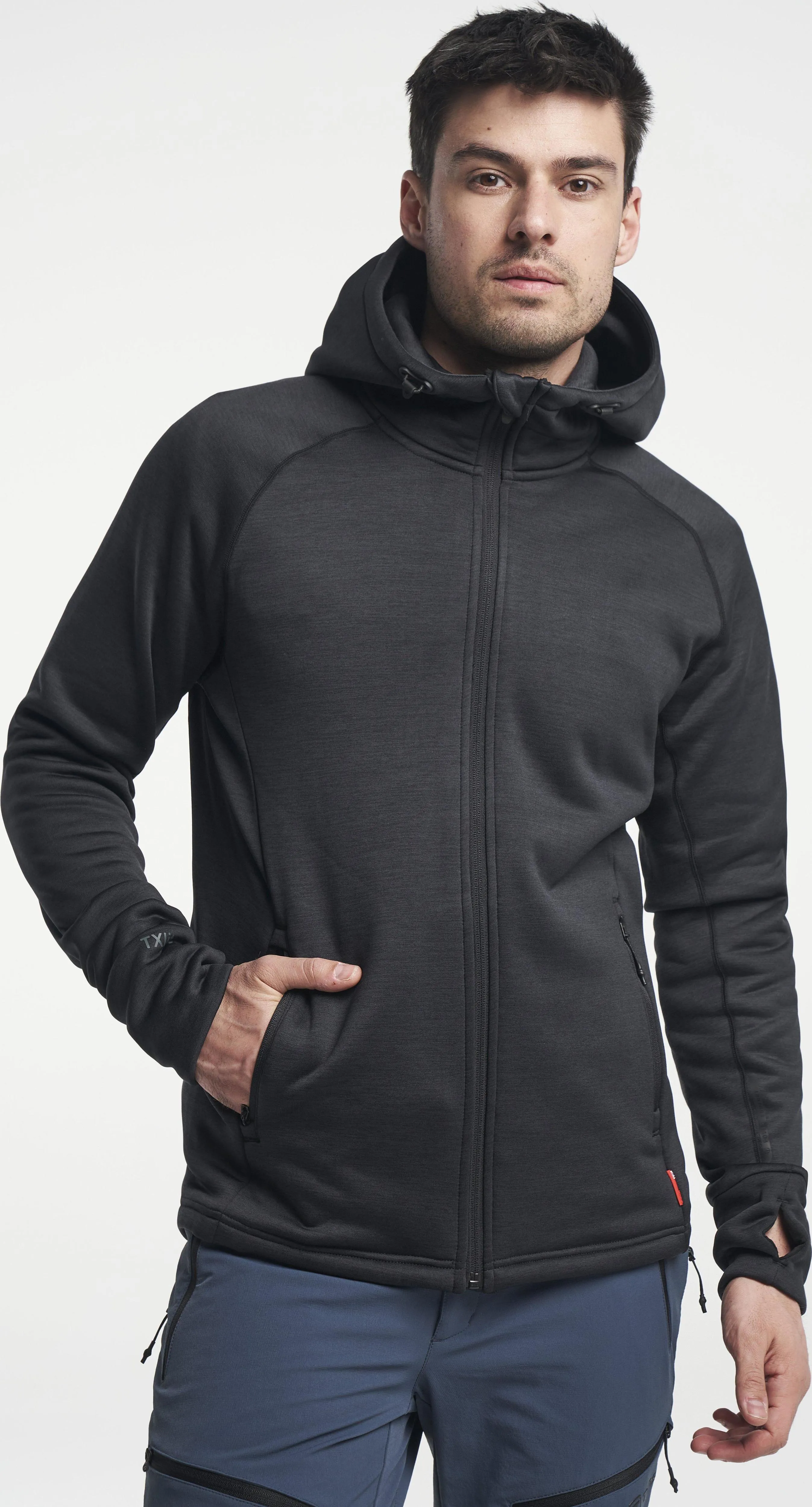 Tenson Men&#x27;s TXlite Hoodie Zip Black | Buy Tenson Men&#x27;s TXlite Hoodie Zip Black here | Outnorth