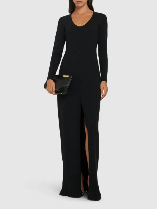 Tom Ford   Stretch wool knit long dress 
