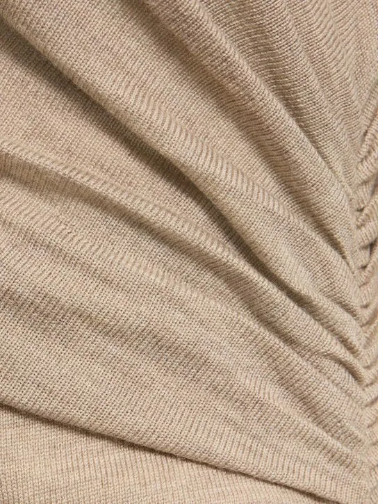TOVE   Alice draped wool knit long dress 