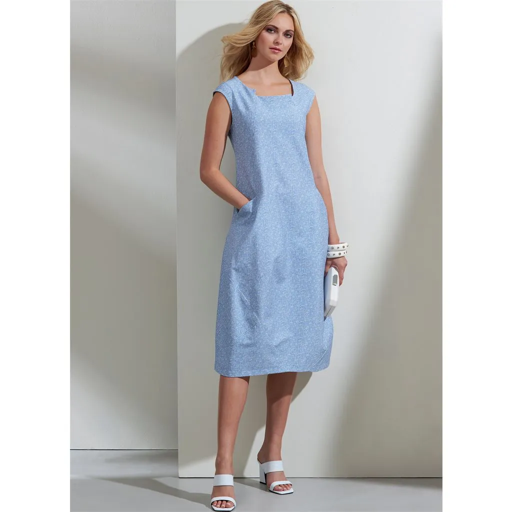 Vogue Pattern V1860 Misses' Dress and Knit Top
