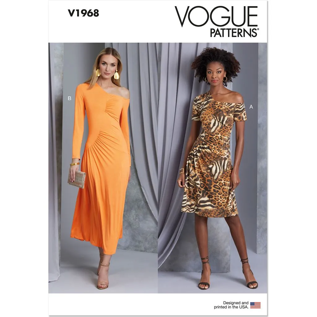 Vogue Pattern V1968 Misses' Knit Dresses