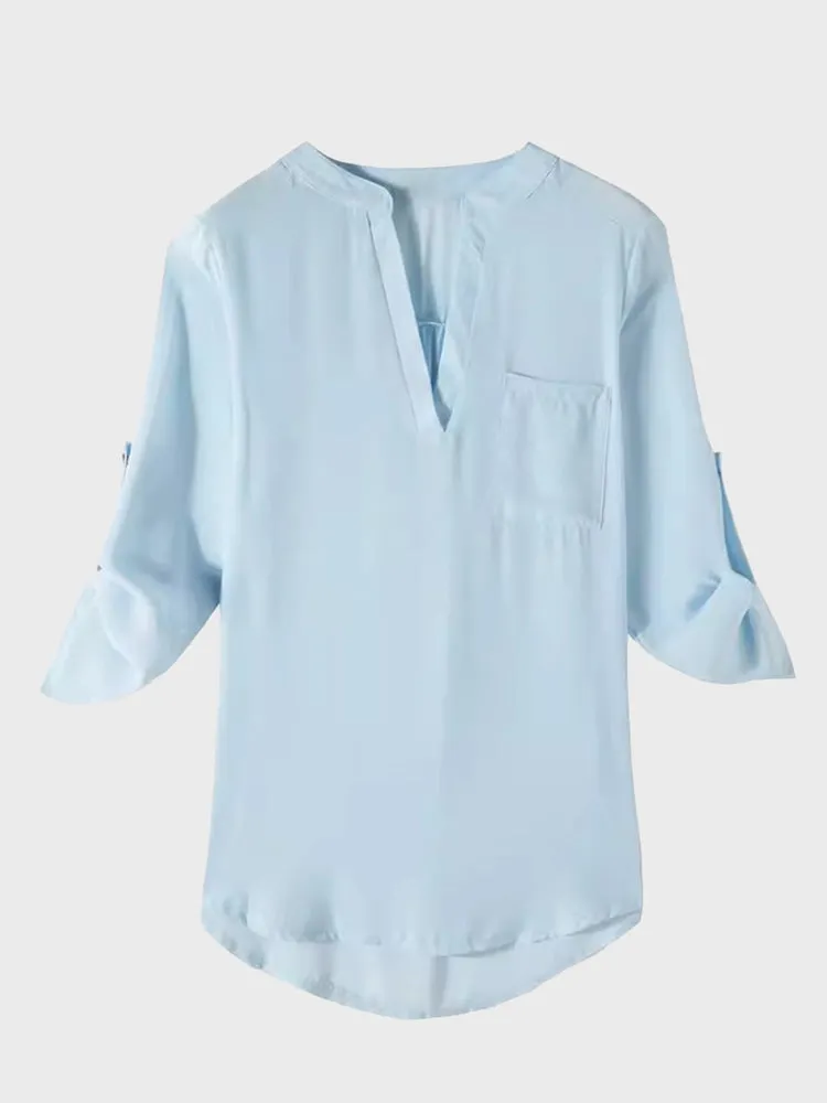 Vogue V-Neck Chiffon Top for Women