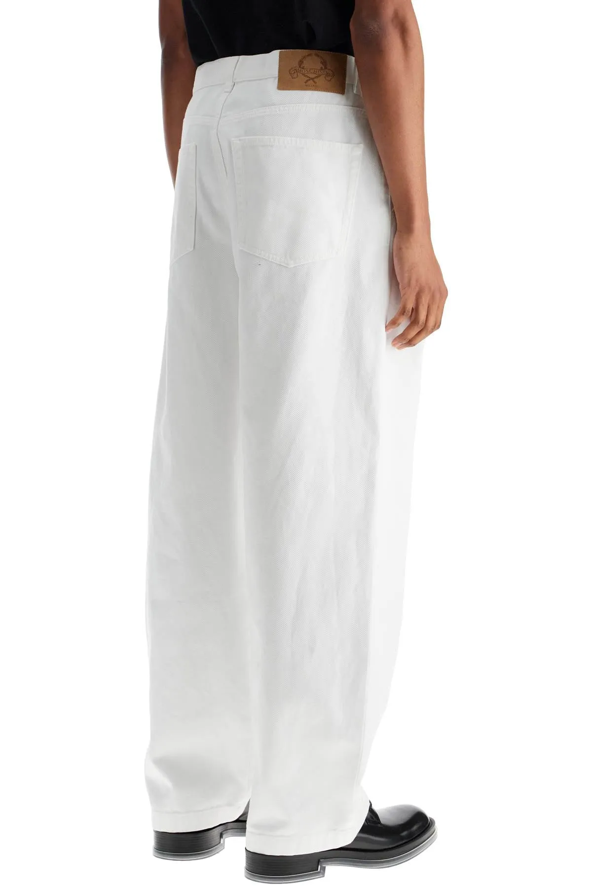 Wide-Leg Cotton Trousers