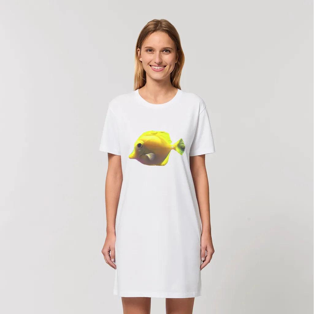 Yellow Fish Organic T-Shirt Dress